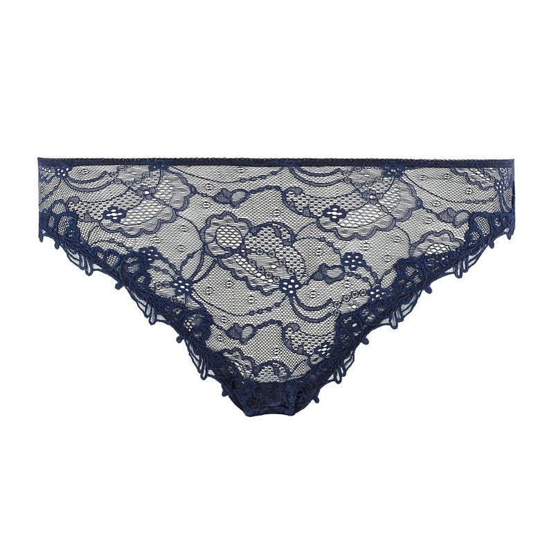 Calcinha Renda Fancy Brief Soir de Venise Bleu Venise