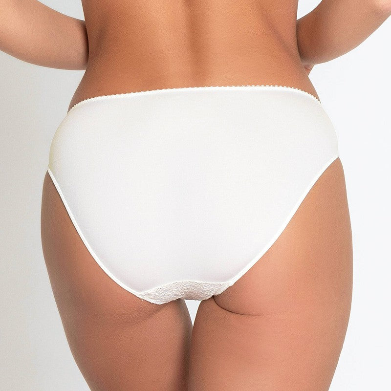Calcinha Cueca chique Bellissime Amour Ecru Nacre