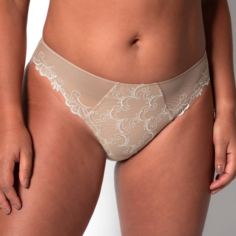 Calcinha Breve charme Vestir Floral Âmbar Nácar