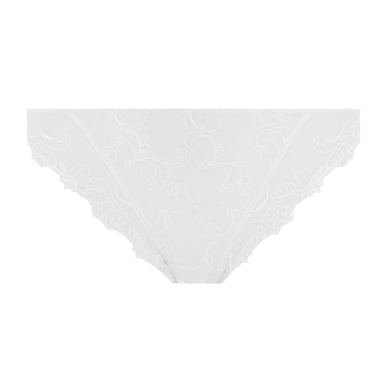 Calcinha Cueca Chique Floral Branca