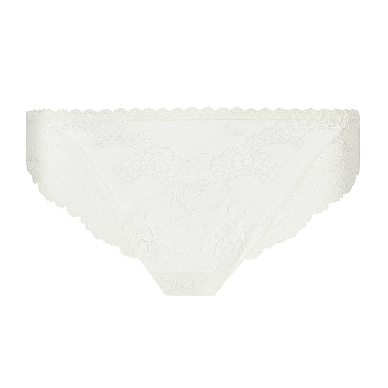 Calcinha Cueca de Renda Seduction Princesse Iris Ecru Nacre