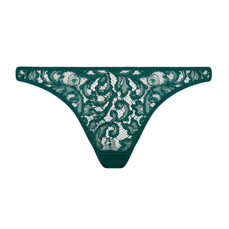 Calcinha Rendada com abertura Titania Teal