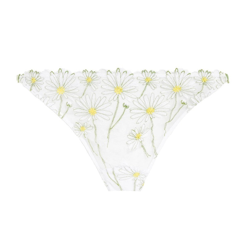 Calcinha Breve Danse des Fleurs Blanc Pomme