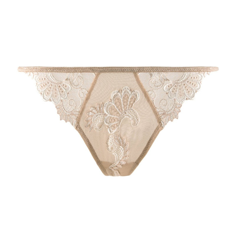 Calcinha Fio Dental Sexy Vestido Floral Ambre Nacre