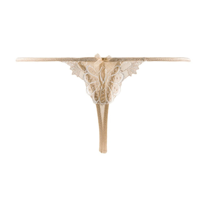 Calcinha Fio Dental Sexy Vestido Floral Ambre Nacre