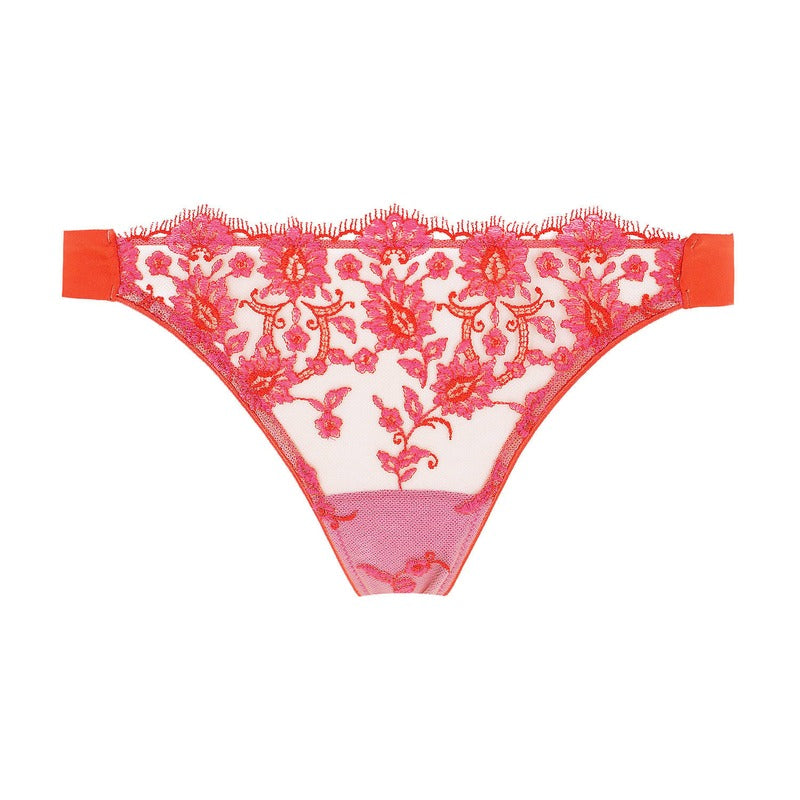 Calcinha Fio Dental Petite Fleur Laranja Quente