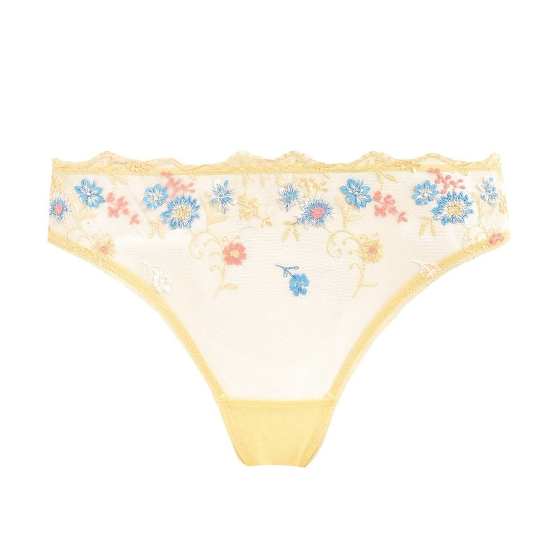 Calcinha Fio Dental Amour dÉté Jaune Pâle