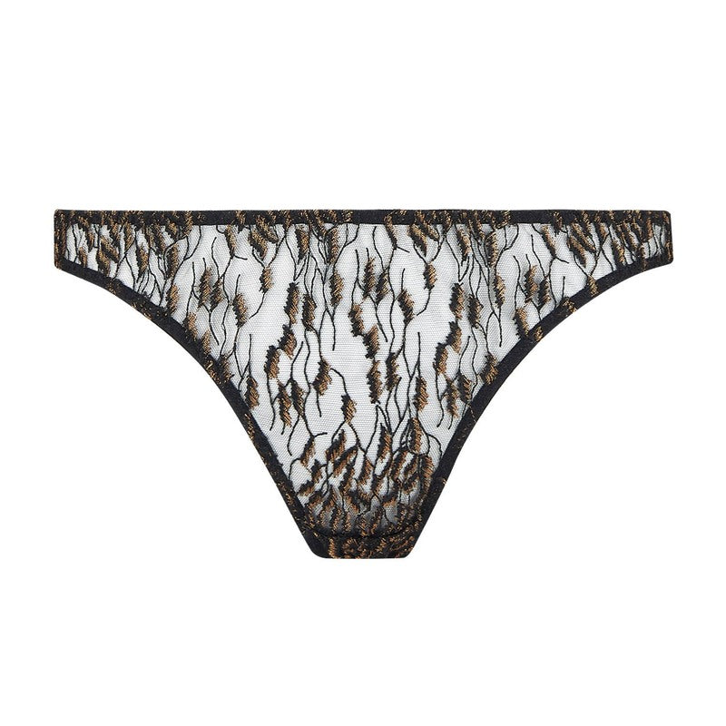 Calcinha Cueca Felino Aberta Bronze