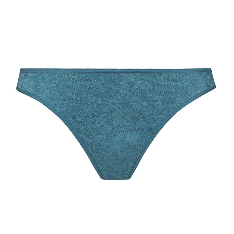 Calcinha Fio Dental Space Odyssey Teal Lace