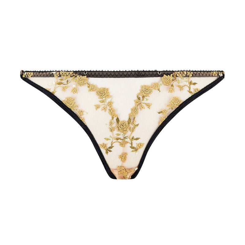 Calcinha Breve Charlotte Golden Roses