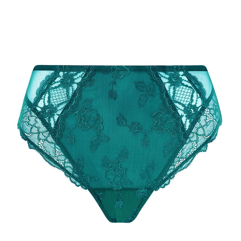 Calcinha cintura alta Sublime en Dentelle Vert Princesse