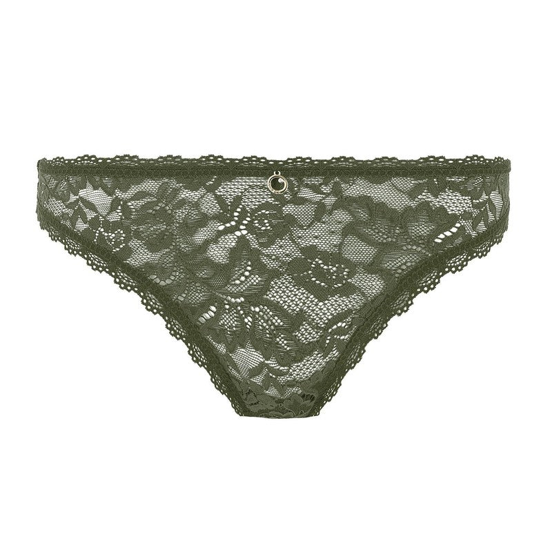Calcinha Lace Fio Dental Rosessence Care Musgo