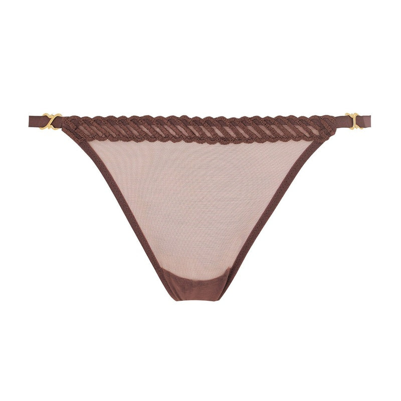 Calcinha Breve mini-cor Sheer Emotion Sepia