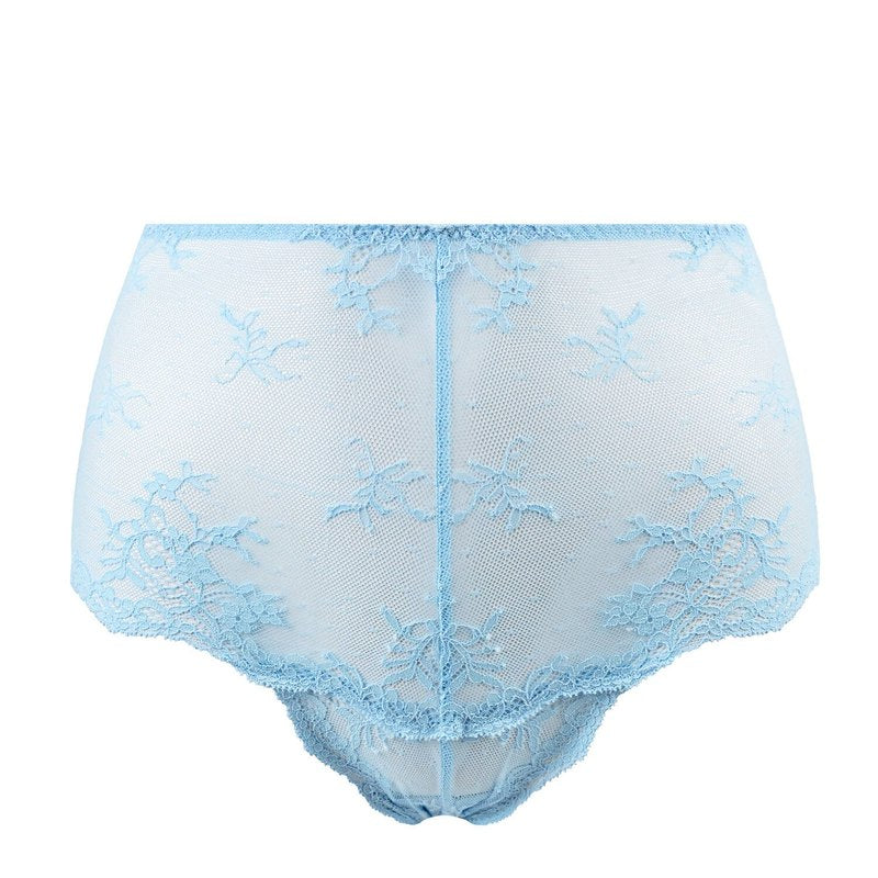 Calcinha de Renda cintura alta Manon Floral Claro