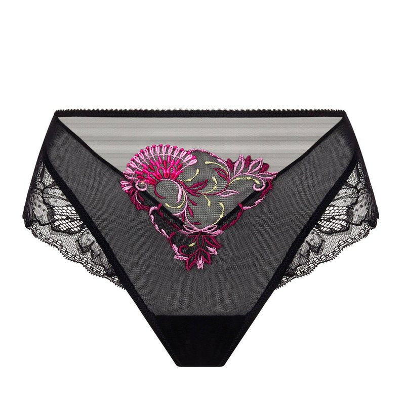 Calcinha cintura alta Floraison Passion Safran Rose