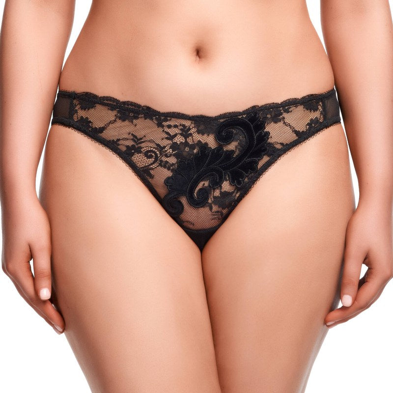 Calcinha Fio Dental de Renda Velveteese