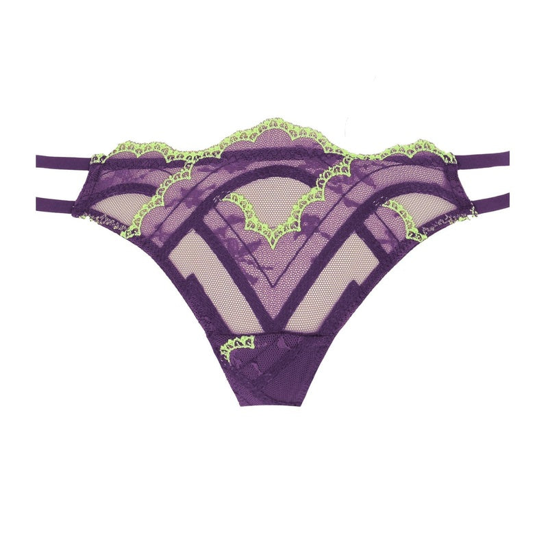 Calcinha Fio Dental de Renda Hendrix Midnight Purple
