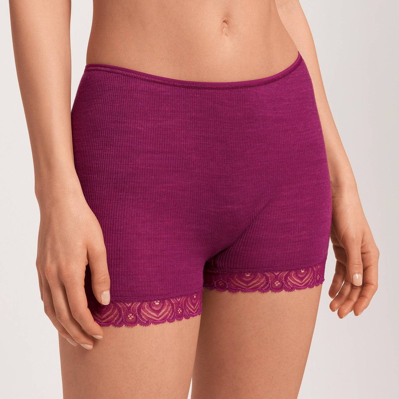 Calcinha Lã e Seda Hipster Woolen Lace Pink Turmalina