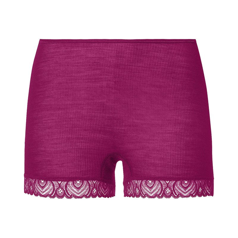 Calcinha Lã e Seda Hipster Woolen Lace Pink Turmalina