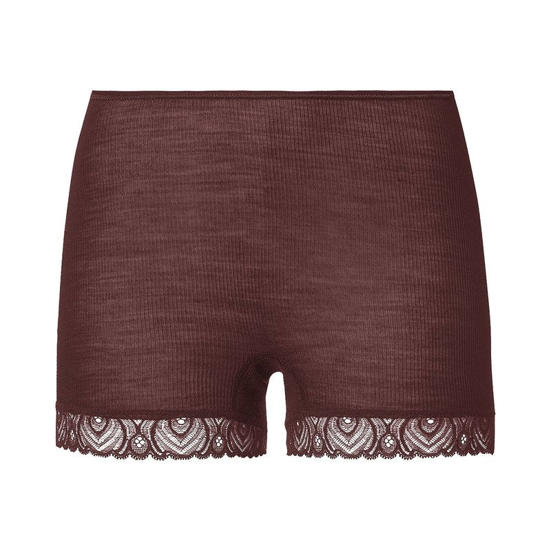 Calcinha Lã e Seda Hipster Woolen Lace Vivid Brown