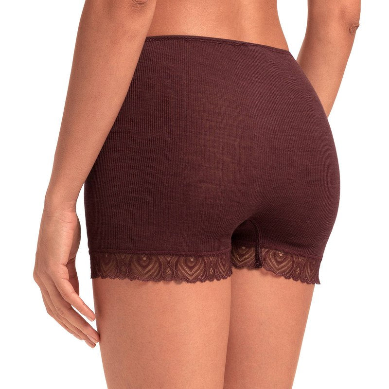 Calcinha Lã e Seda Hipster Woolen Lace Vivid Brown