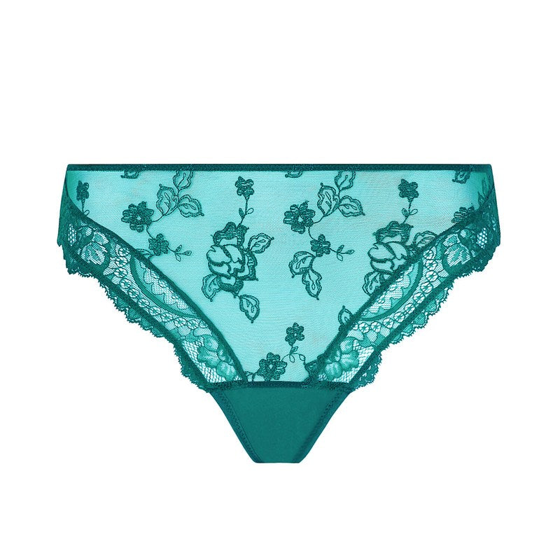 Calcinha Fancy Brief Sublime en Dentelle Vert Princesse