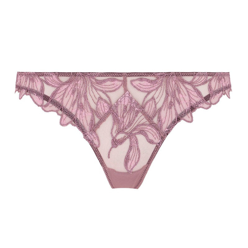Calcinha Fio Dental Lurex e Renda Lily Amarena