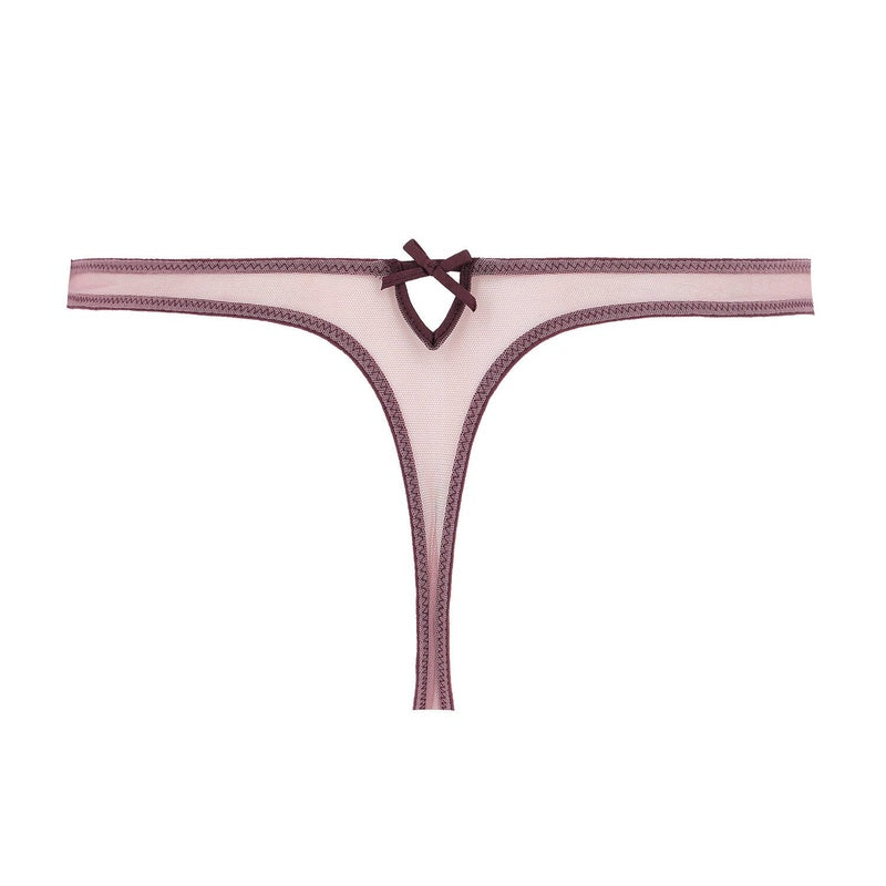 Calcinha Fio Dental Lurex e Renda Lily Amarena