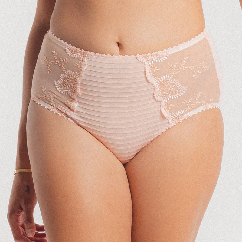 Calcinha cintura alta Élise Nude Rose