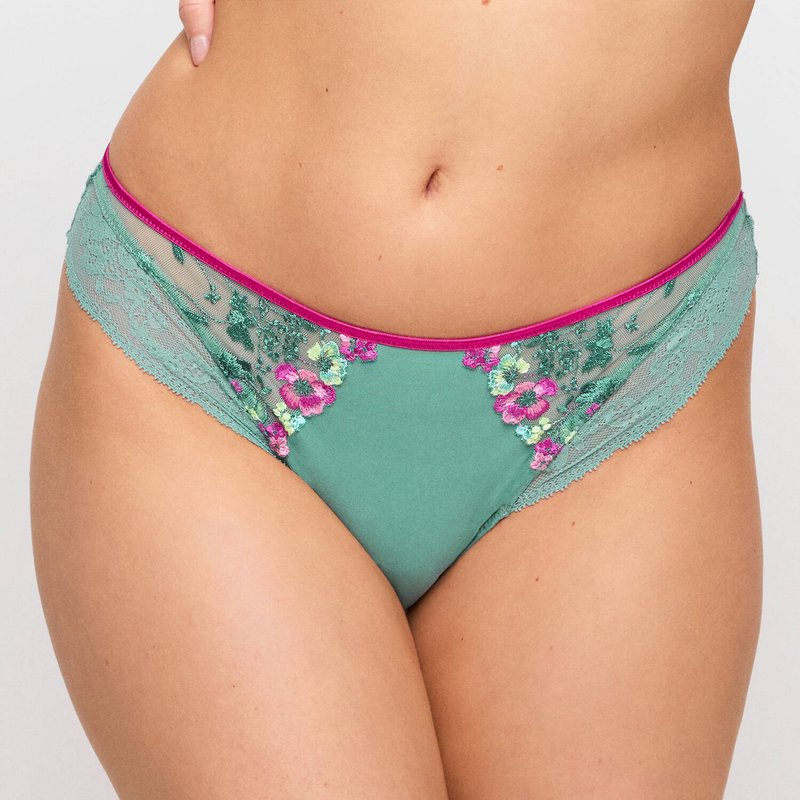 Calcinha Brasileira de Renda Lizelot Bali Green