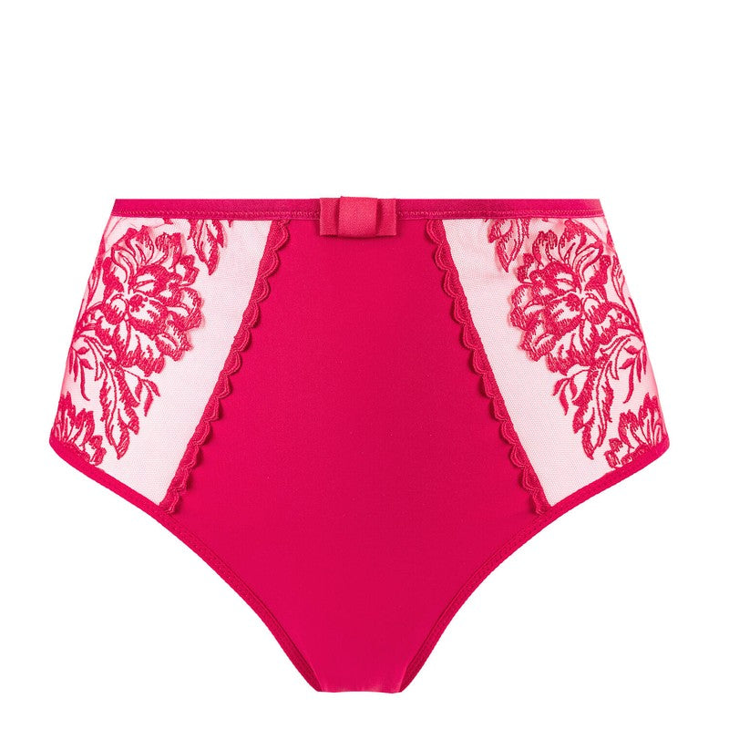 Calcinha cintura alta Romance Cranberry