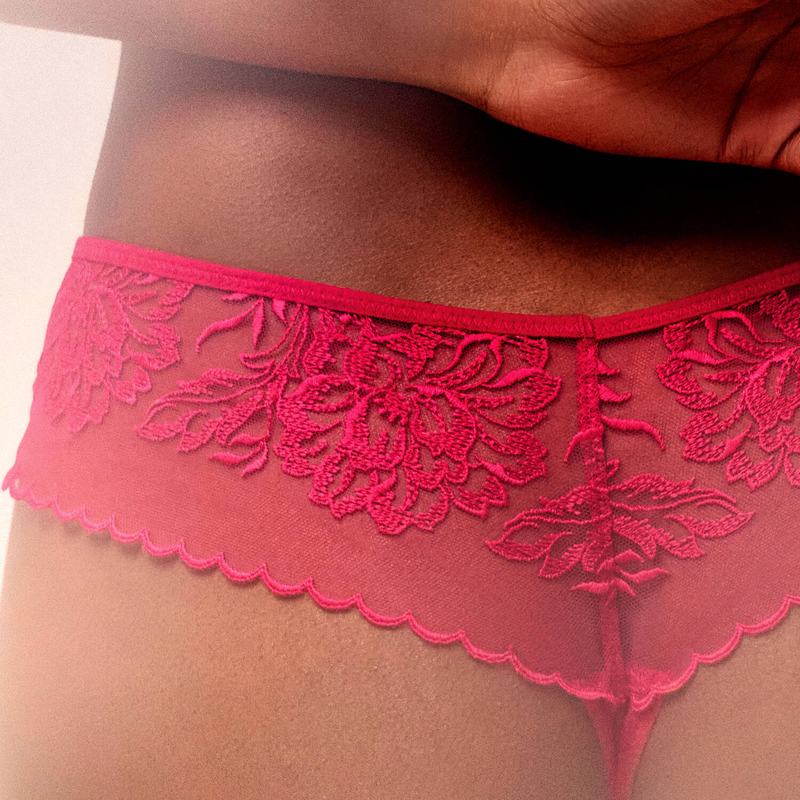 Calcinha Fio Dental Romance Cranberry