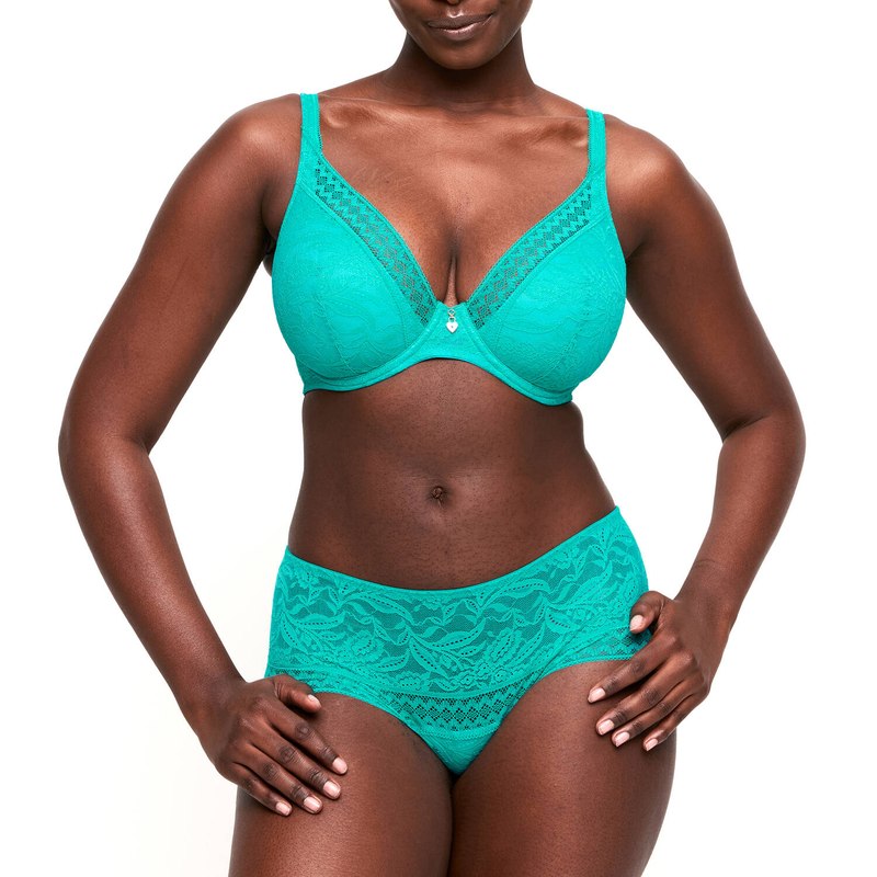 Calcinha Renda Hipster Palermo Sunny Teal