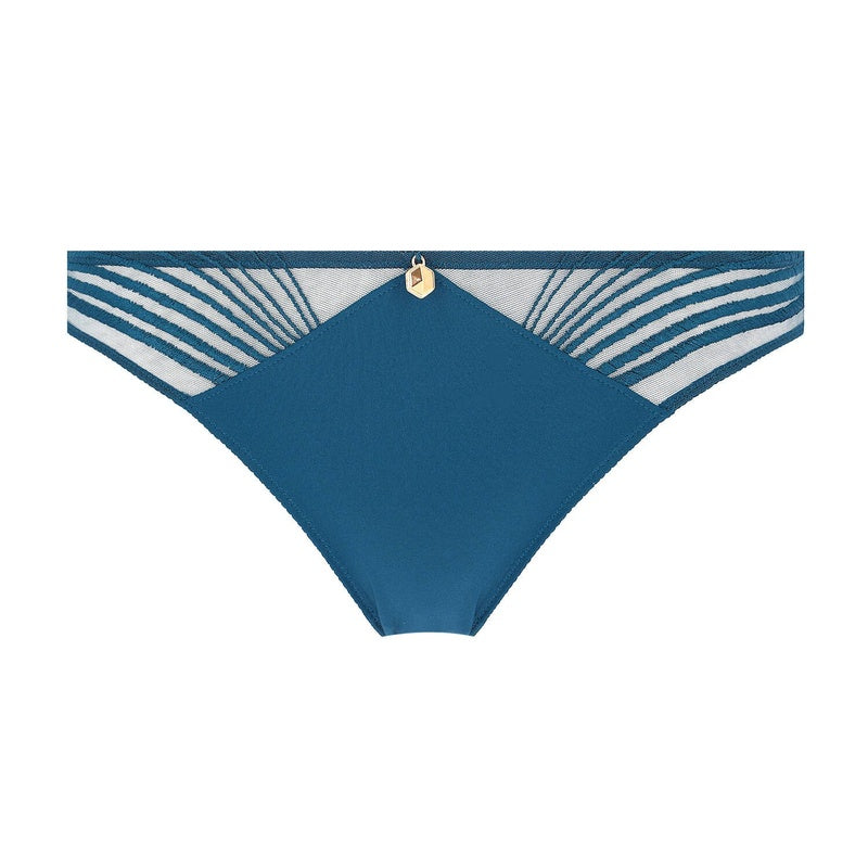 Calcinha italiana Cindy Bruna x Aubade Sumptuous Waves Imperial Blue