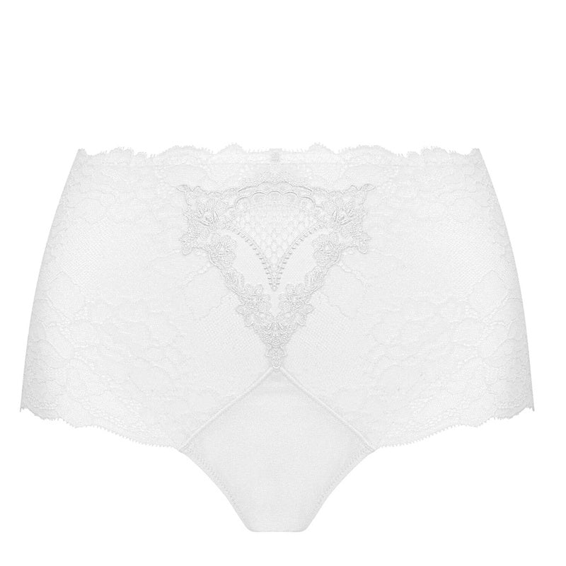 Calcinha de Renda cintura alta Sublime en Dentelle Branca