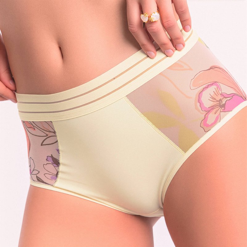 Calcinha cintura alta Nufit Garden Nighty Garden