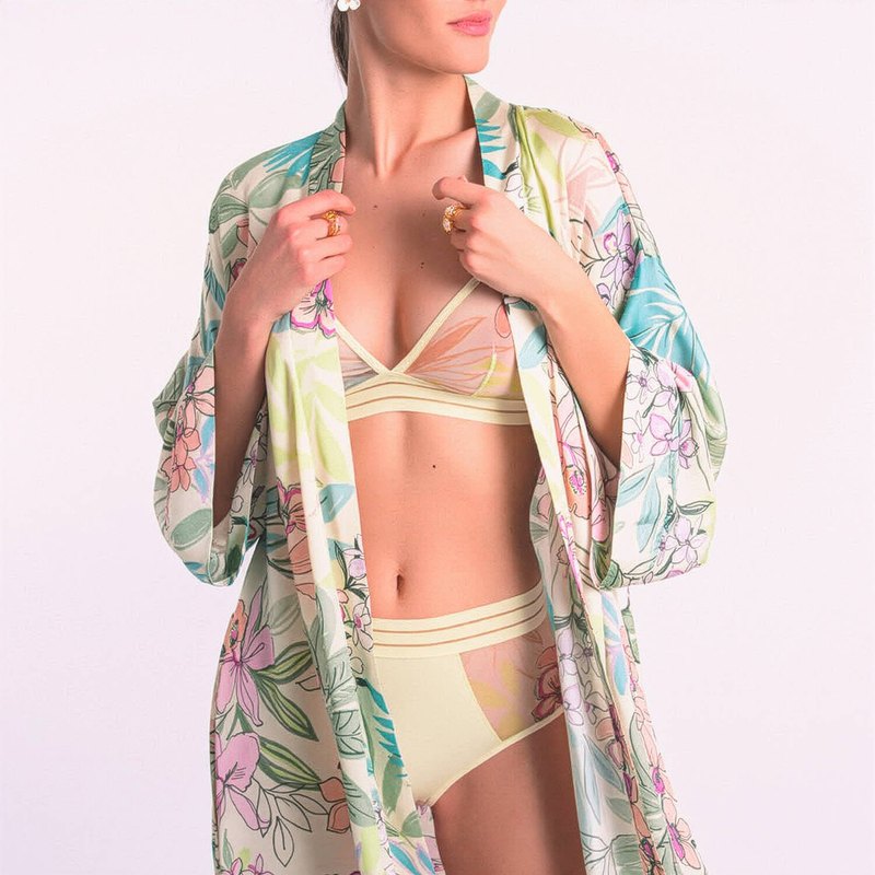 Calcinha cintura alta Nufit Garden Nighty Garden