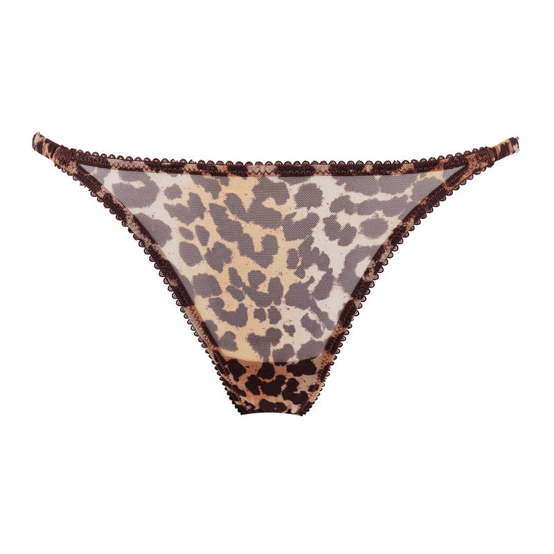 Calcinha Fio Dental Roomie Wild e Soft Leopard