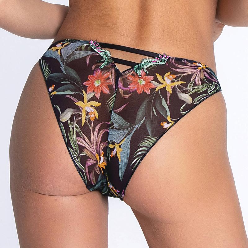 Calcinha Breve sedução Fleurs Étoiles Éclat Étoile
