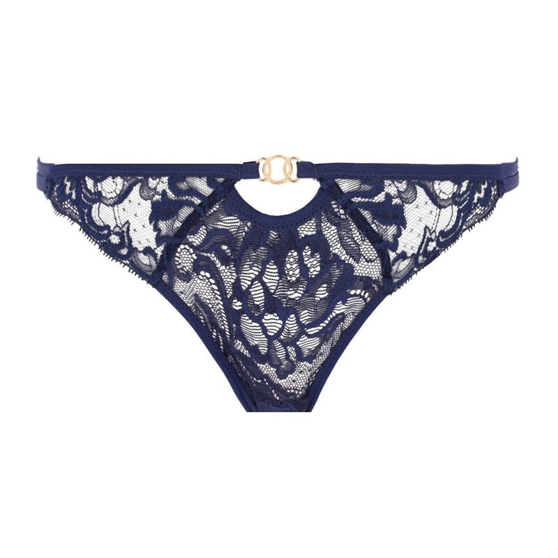 Calcinha de Renda mini-coeur Feeling Myself Astral Blue