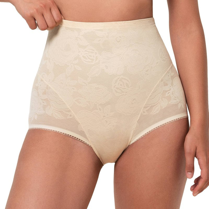 Calcinha modeladora cintura alta Wild Rose Sensation Nude