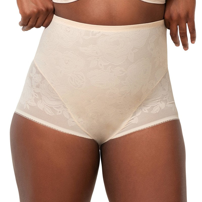 Calcinha modeladora cintura alta Wild Rose Sensation Nude