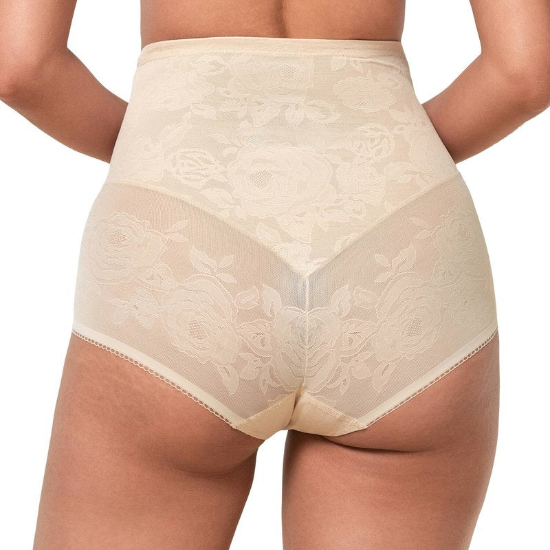 Calcinha modeladora cintura alta Wild Rose Sensation Nude