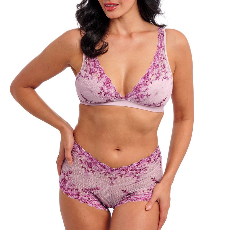 Calcinha Renda Hipster Embrace Renda Lembrança Lilás
