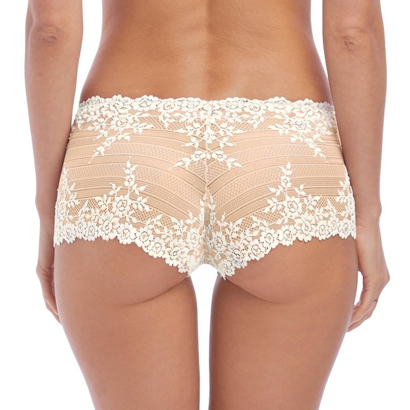 Calcinha Renda Hipster Embrace Lace Naturalmente NudeMarfim