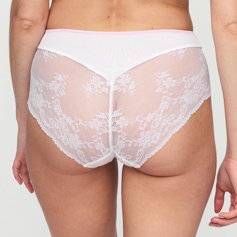 Calcinha de Renda cintura alta Lizelot branca