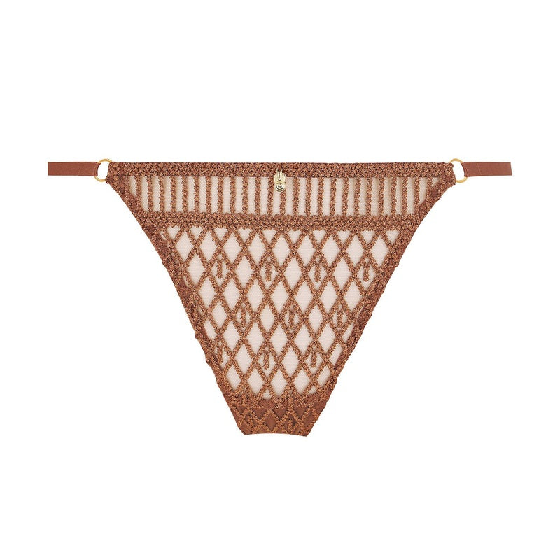Calcinha Fio Dental Stardust Dream Âmbar Dourado