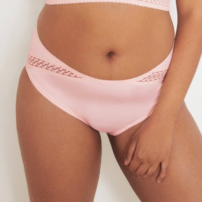 Calcinha cintura alta Montara Crystal Pink