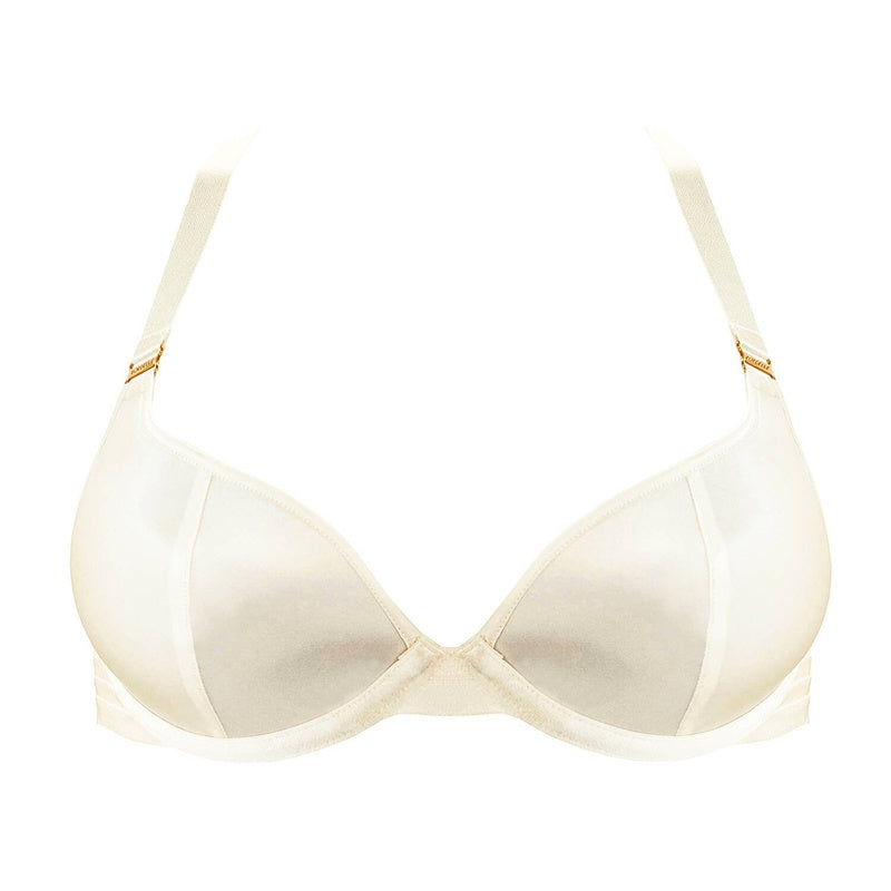 Sutiã Push-Up de Seda New Signature Cream