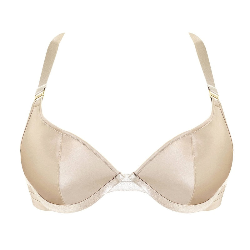 Sutiã Push-Up de Seda New Signature Caramel